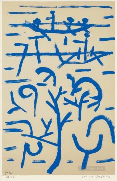  abstracto Lienzo - Barcos en la inundación Expresionismo abstracto